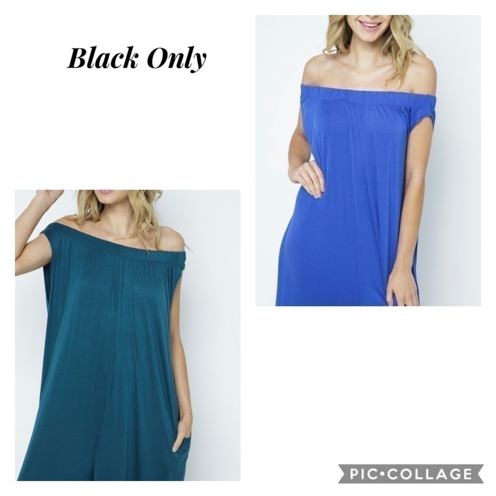 Black Off The Shoulders Jumper - Picture 5 of 5